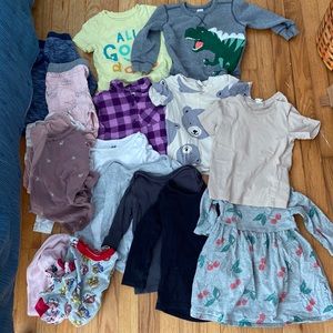 Bundle of Toddler clothes size 2T Boys Girls